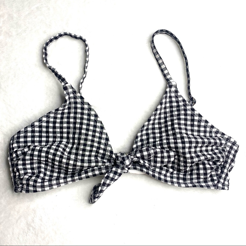 Gingham Bikini Top